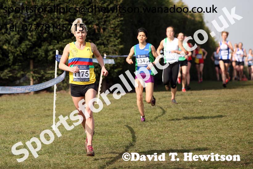 Senior womens 2016 Inter Counties Cross Country Champs. and Cross Challenge Final, Cofton Park, Birmingham. Photo: David T. Hewitson/Sports for All Pics